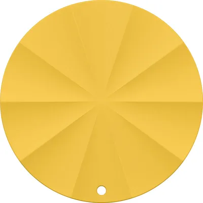 Heat-Resistant Table Mat- Silicone, Yellow, D: 18Cm 4589767215774