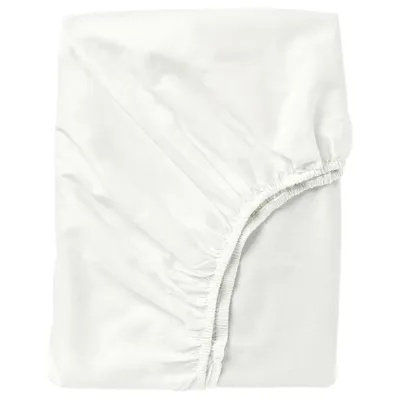 FARGMARA Fitted sheet, white, 180x200 cm, 60347729