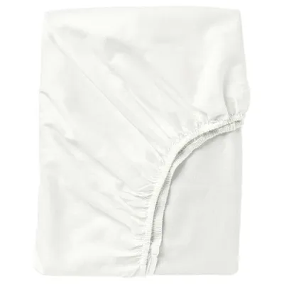 FARGMARA Fitted sheet, white, 90x200 cm, 90347681