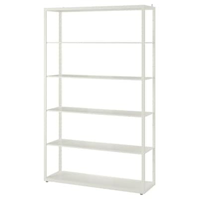 FJALKINGE Shelving unit, white, 118x193 cm, 70221687