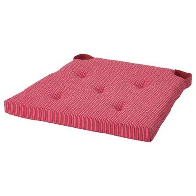JUSTINA Chair pad, red, 42/35x40x4 cm, 20472824