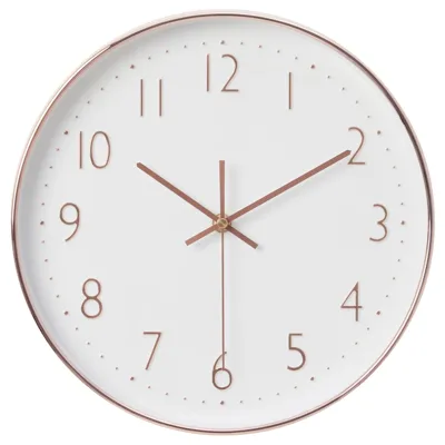 JANKIG Wall clock, copper-colour, 30 cm, 50534038