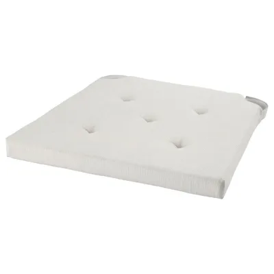 JUSTINA Chair pad, natural, 42/35x40x4 cm, 10174995
