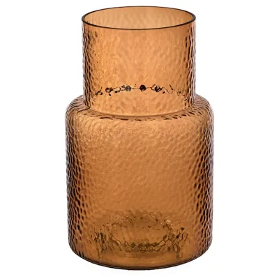 KONSTFULL Vase, patterned/brown, 26 cm, 60536032