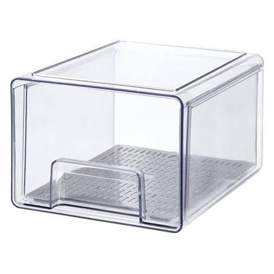 Large Size Fridge Organizer Drawer Box, Clear, 21*25*15.2Cm 4589767229573