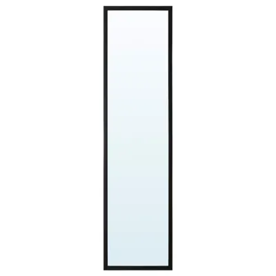 LILJETRAD Mirror, black, 30x115 cm, 20551048