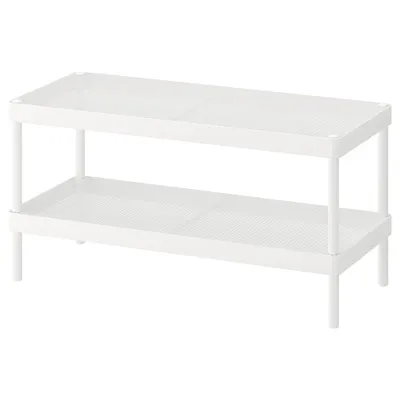 MACKAPAR shoe rack, white, 78x32x40 cm, 30530994