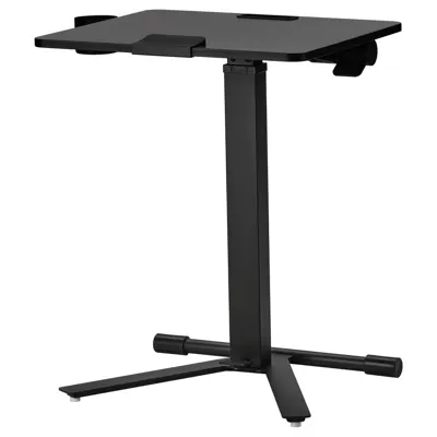 MITTZON Laptop table with castors, black, 66x50 cm, 20515593