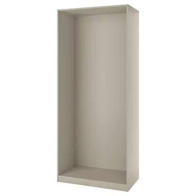 PAX Wardrobe frame, grey-beige, 100x58x236 cm, 80509023 (Pre-order)
