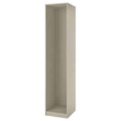 PAX Wardrobe frame, grey-beige, 50x58x236 cm, 50509029 (Pre-order)