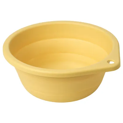 PEPPRIG Wash-tub, foldable/yellow, 27 cm, 40567722