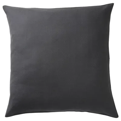 PRAKTSALVIA Cushion cover, anthracite, 50x50 cm, 10511576