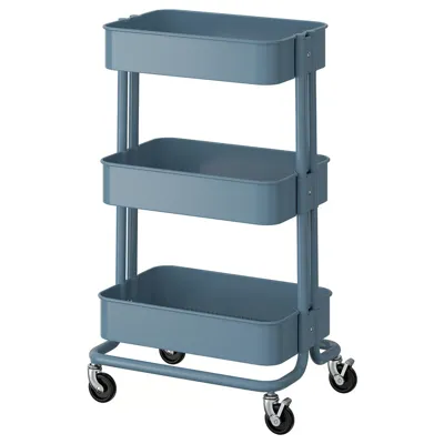 RASKOG Trolley, grey-blue, 35x45x77 cm, 40586787