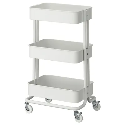 RASKOG trolley 35x45x77 cm white, 20586788
