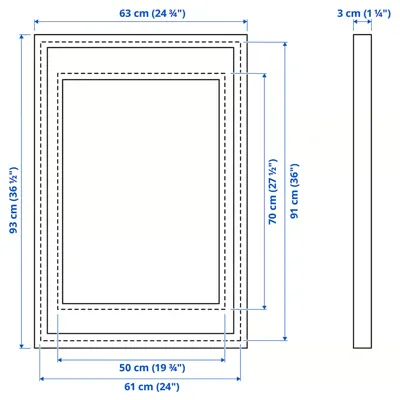 RODALM Frame, white, 61x91 cm, 80550116