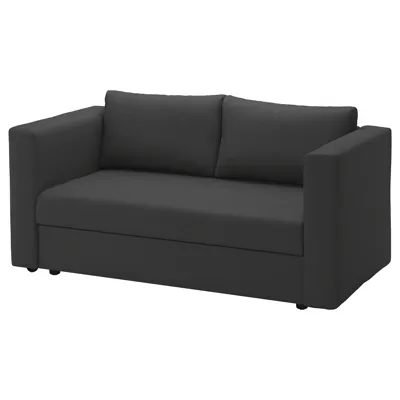 SKONABACK 2-seat sofa-bed, Knisa Dark Grey