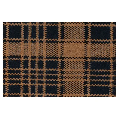 SLIPRAR door mat, blue/dark blue, 60x90 cm, 10572720