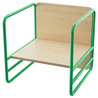 SMASKRAKE Multi-functional child chair/table, green, 70569748
