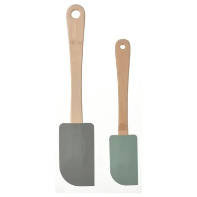 SOMMARFLOX Spatula, set of 2, light grey-green/grey-green, 10545915