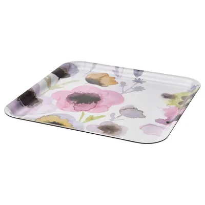 SOMMARFLOX Tray, patterned flower/multicolour, 33x33 cm, 90544969