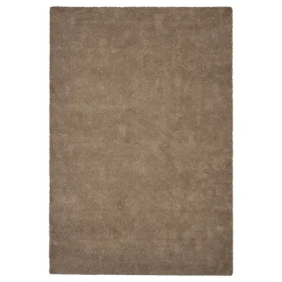 STOENSE Rug, low pile, beige, 133x195 cm, 10543624
