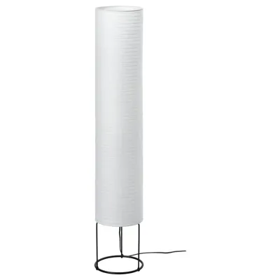 STRANDAD floor lamp, white/black, 70594837