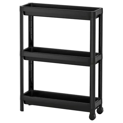 VESKEN Trolley, black, 54x18x71 cm, 30613908