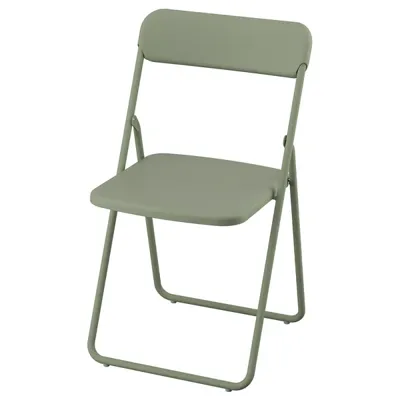 VIHALS Folding chair, green, 80592753