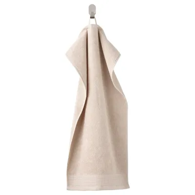 VINARN Hand towel, light grey/beige, 40x70 cm, 60508326