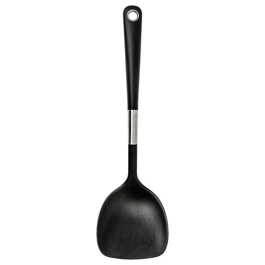 IKEA 365+ HJALTE Wok spatula, stainless steel/black, 00161644