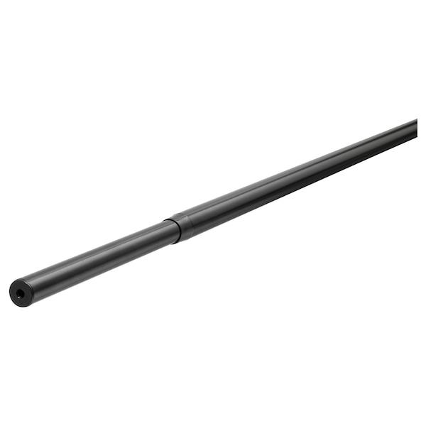 RACKA Curtain rod, black 120-210 cm, 00217151