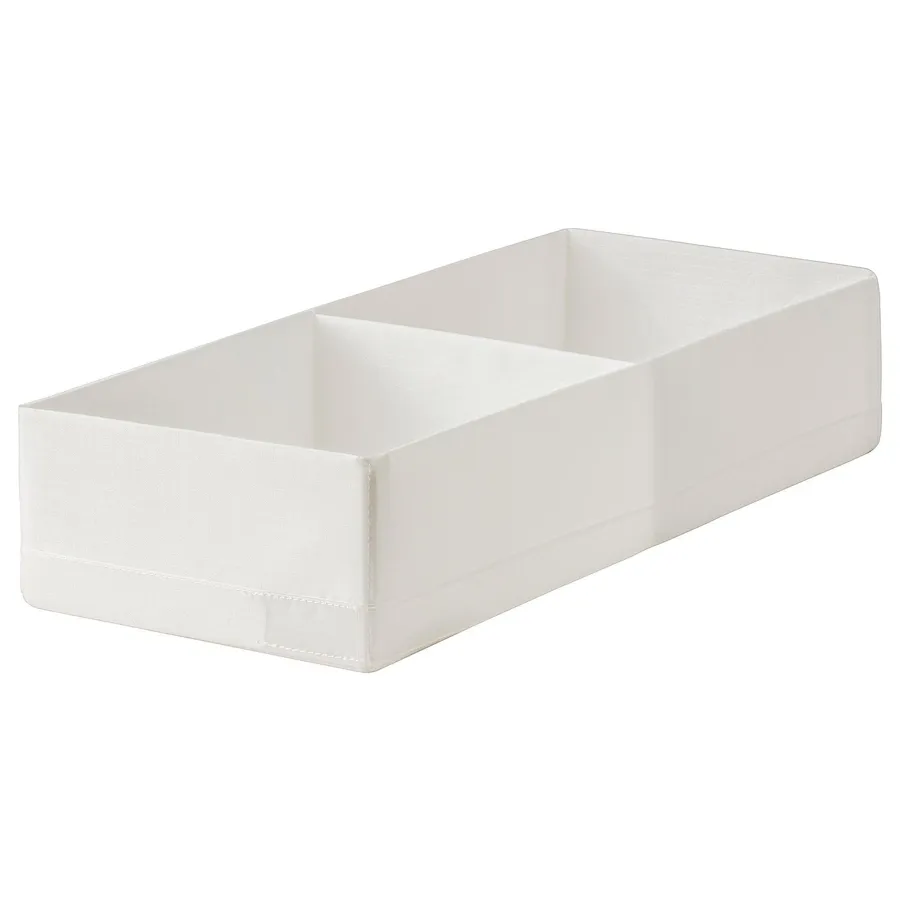 STUK Box with compartments, white 20x51x10 cm, 00474433