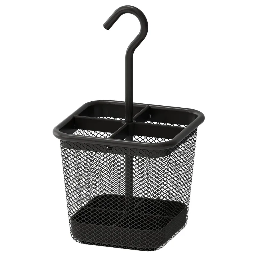 UPPDATERA Cutlery caddy, anthracite, 12x12 cm, 00486426
