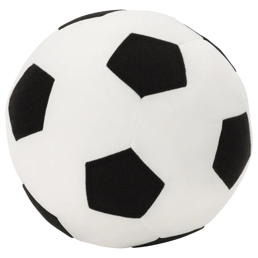 SPARKA Soft toy, football/black white, 00506764
