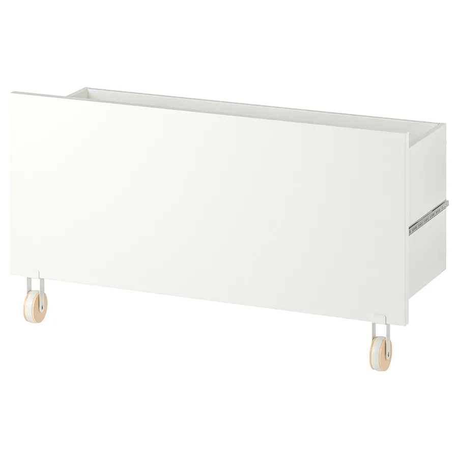BILLY Drawer, white/with castors, 80x28x44 cm, 00521694