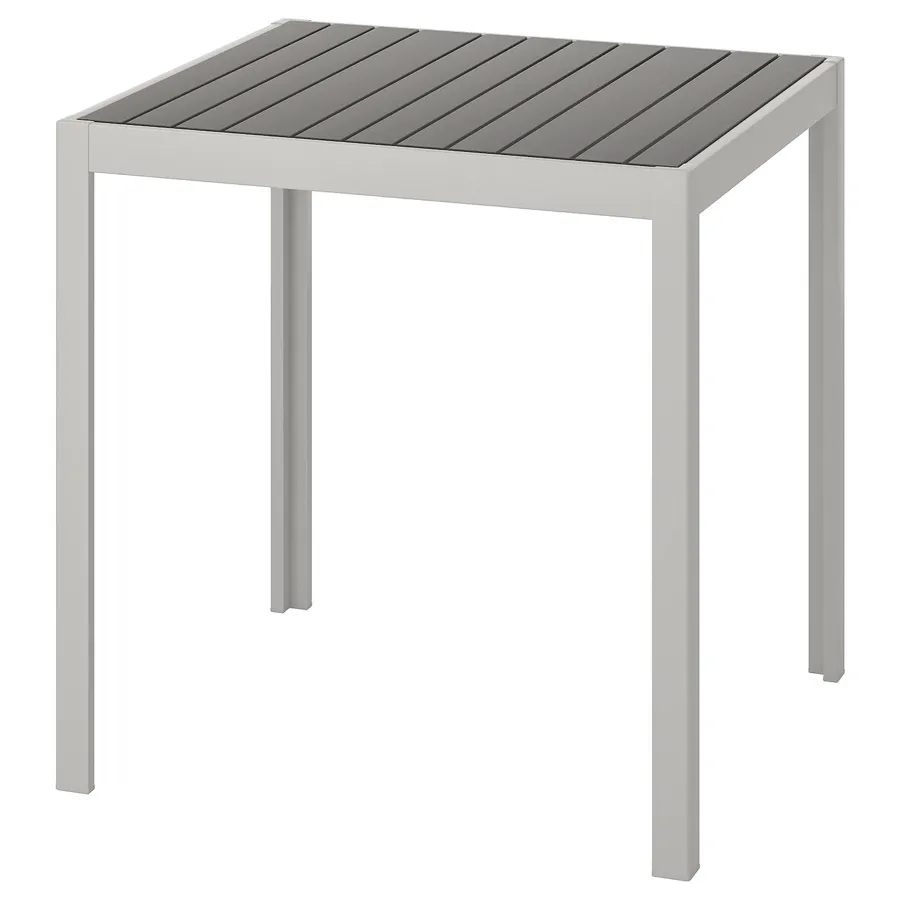 SJALLAND Table, outdoor, dark grey/light grey, 71x71x73 cm, 09262436