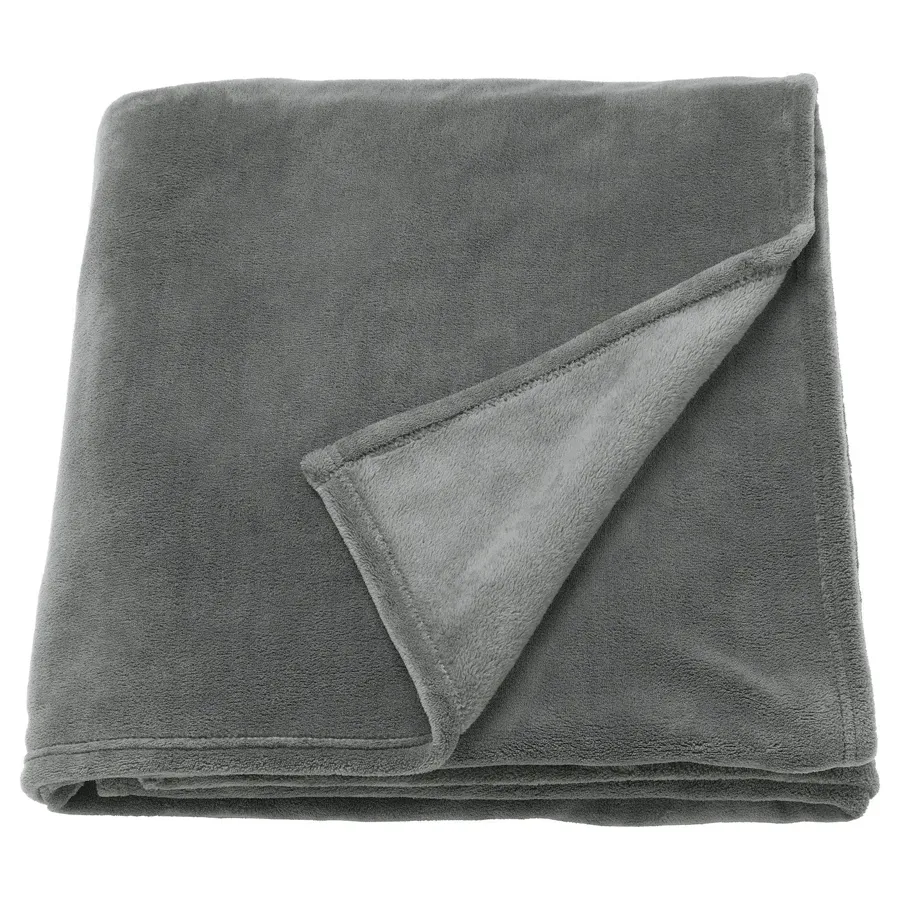 TRATTVIVA Bedspread, grey, 150x250 cm, 10384045