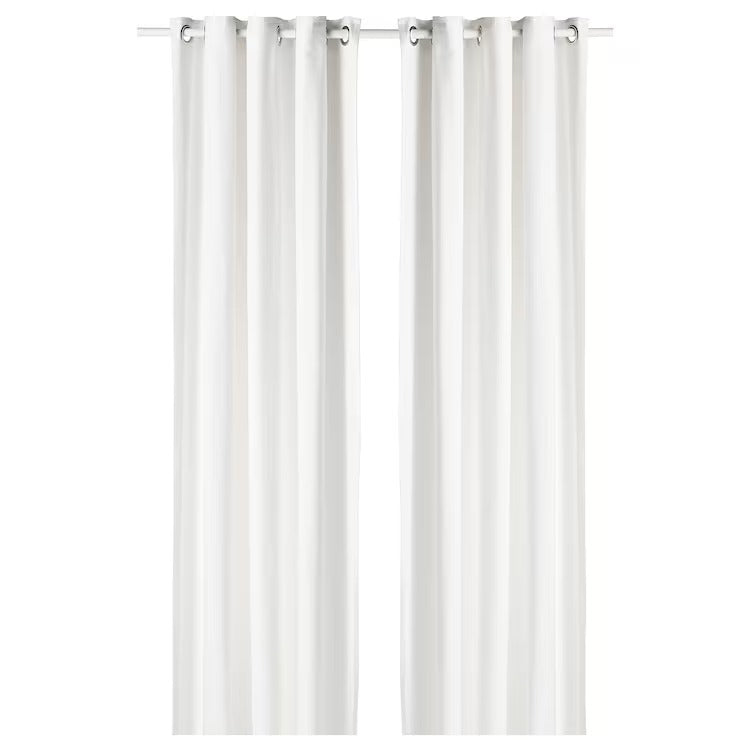 MOALINA Curtains, 1 pair, white, 145x250 cm, 10491045