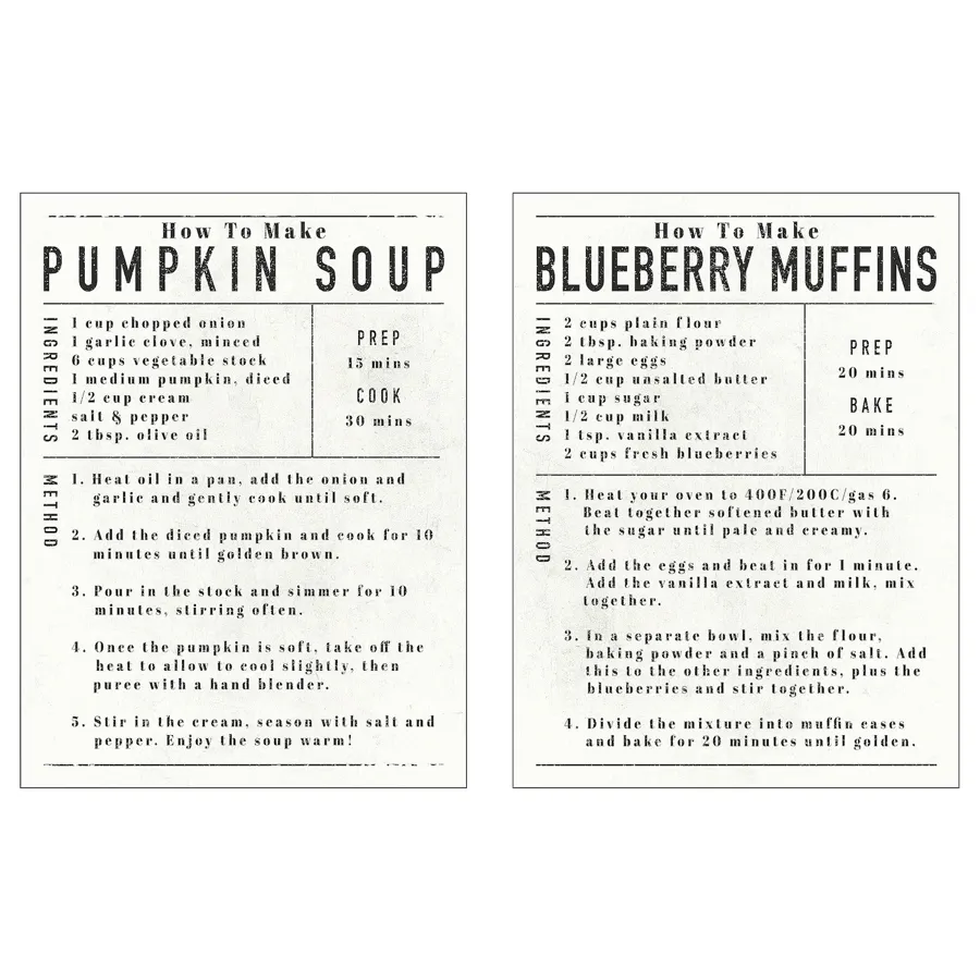 PJATTERYD Picture, favourite recipes , 30x40 cm, 10518083