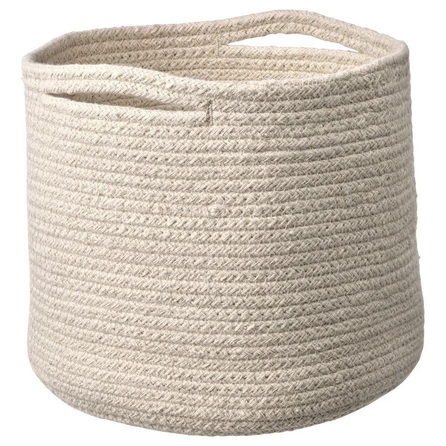 TJABBIG Basket, natural, 25x23 cm, 10532569