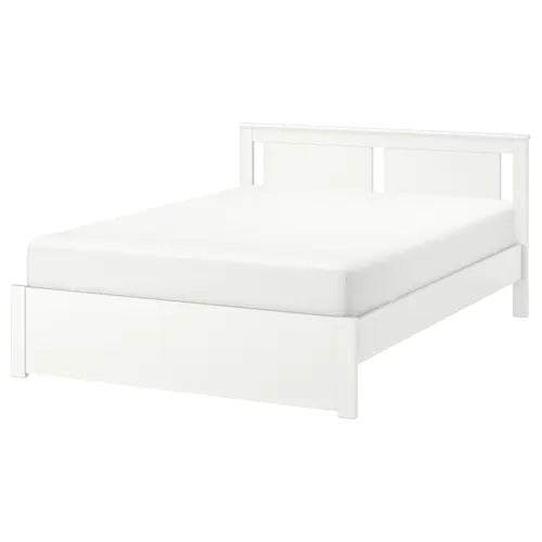 SONGESAND bed frame, white/LurOy, 150x200 cm, 19241288