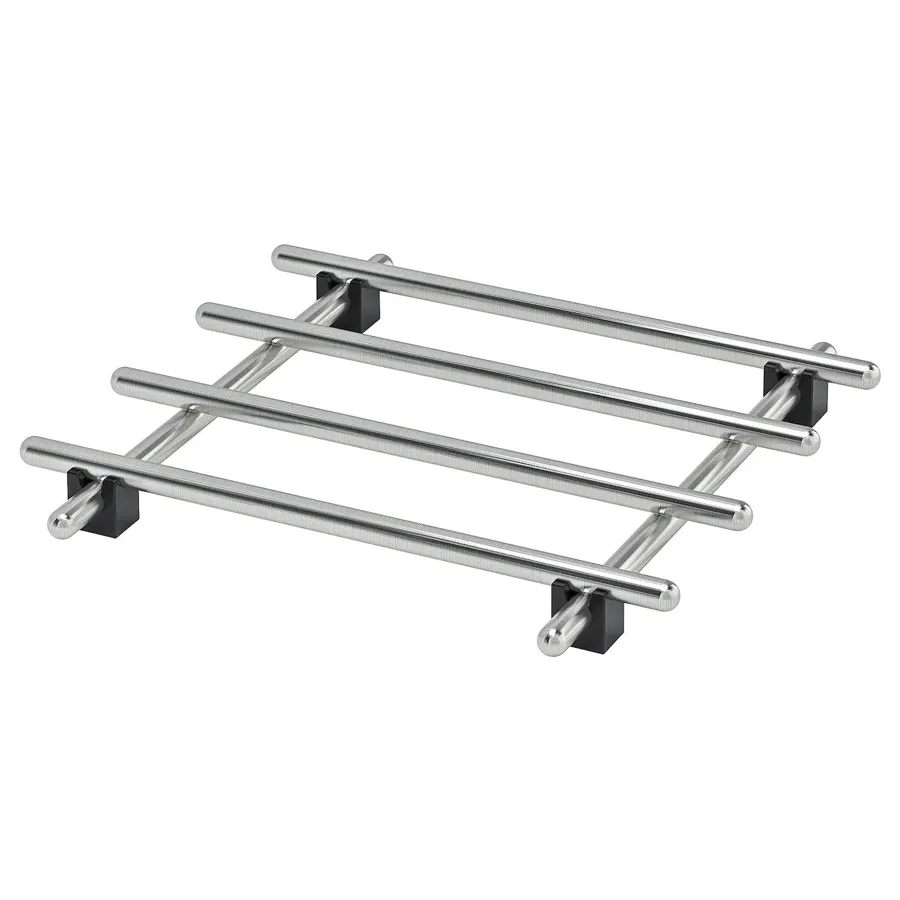 LAMPLIG Pot stand, stainless steel, 18x18 cm, 20186040