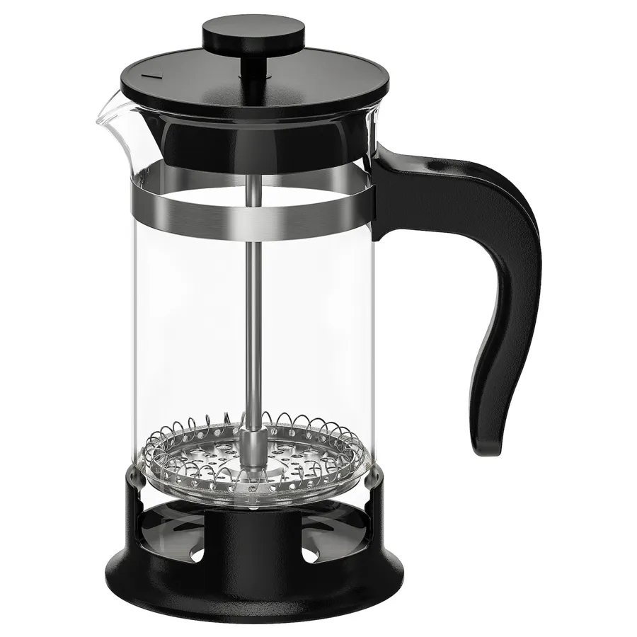 UPPHETTA Coffee/tea maker, glass/stainless steel, 0.4 l, 20297849