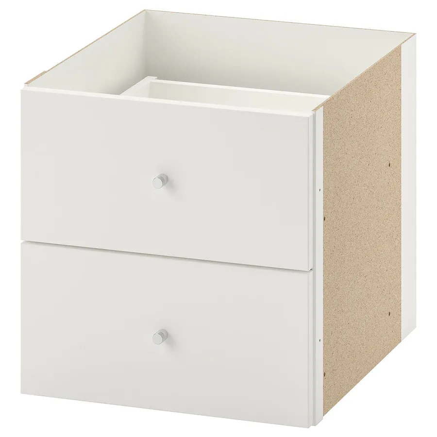 KALLAX Insert with 2 drawers, white, 33x33 cm, 20351879