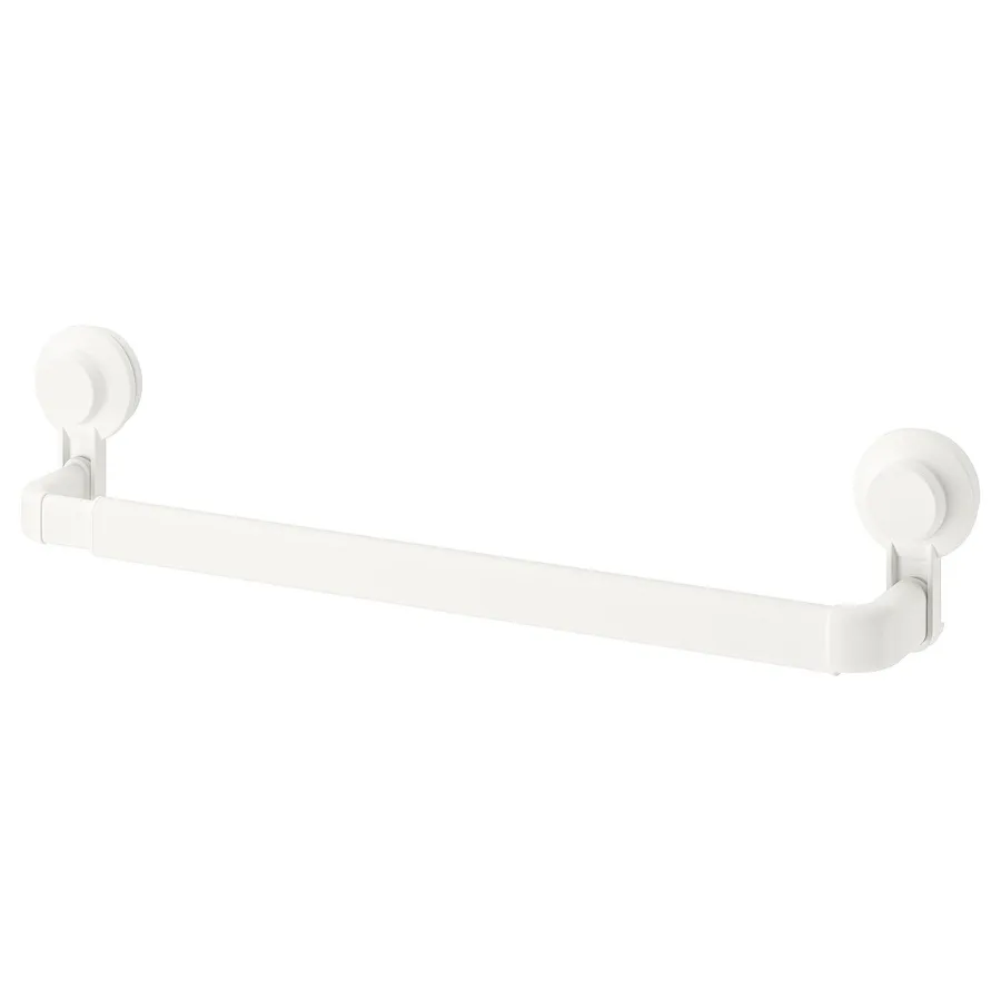 TISKEN Towel rack with suction cup, white, 20381287