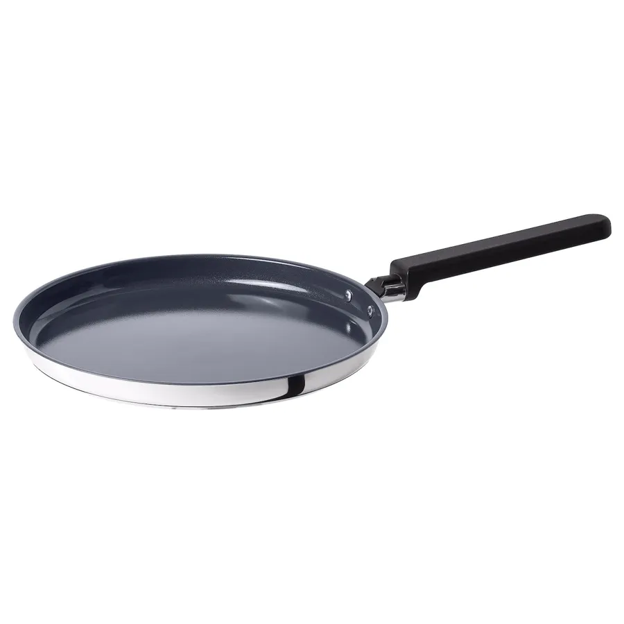 MIDDAGSMAT crepe-/pancake pan, non-stick coating/stainless steel, 24 cm, 20545222
