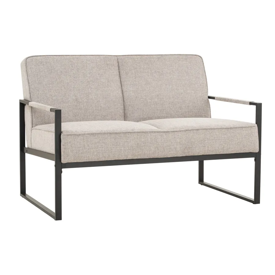 CALIBRA 2-seater sofa, black/grey, 113x78x78 cm, 232198