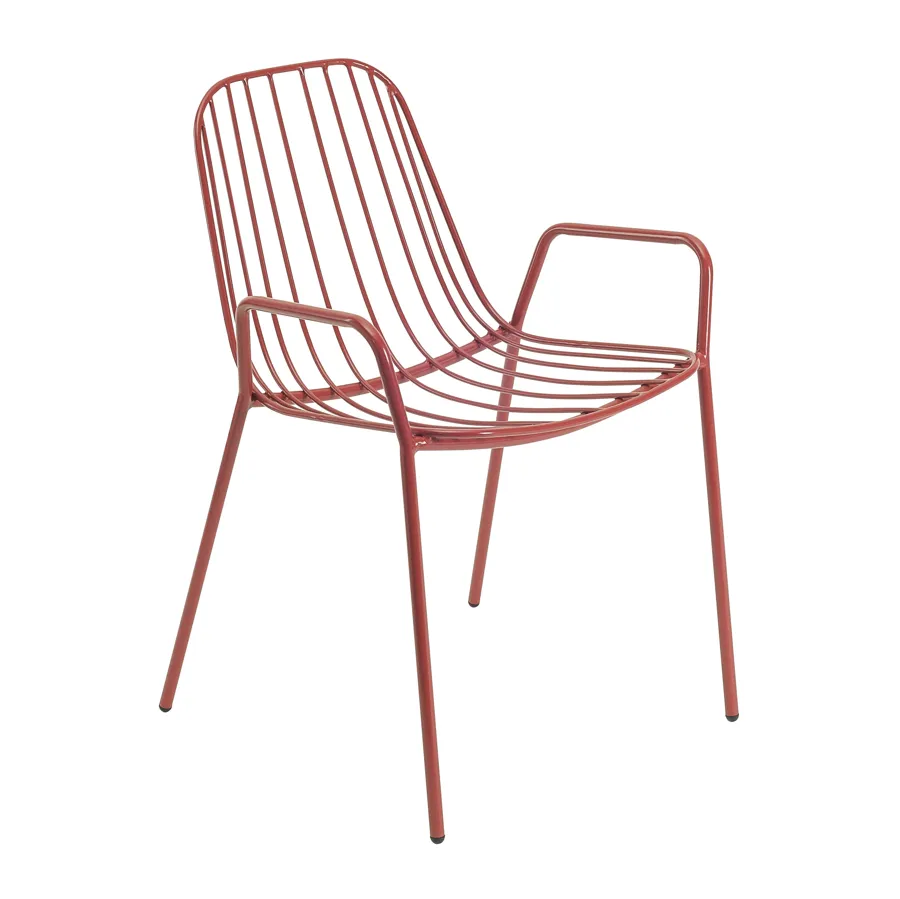 NERISSA Chair, matt red, 52x51.5x77.5 cm, 2407095