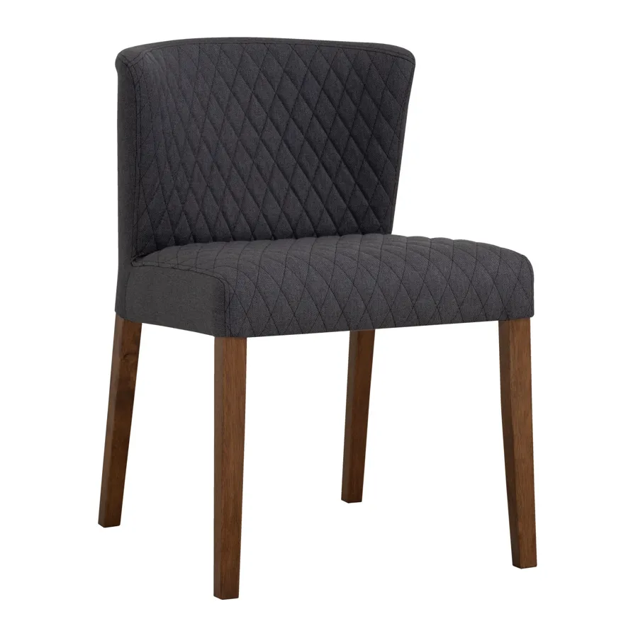 RHODA Dining chair, cocoa/fabric, 52x60.5x78 cm, 241490