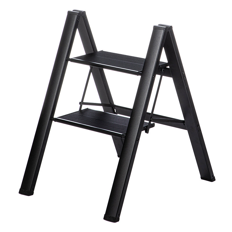 2 Layers Foldable Aluminum Household Ladder, Black, 45.5*55*61Cm 4589767252144